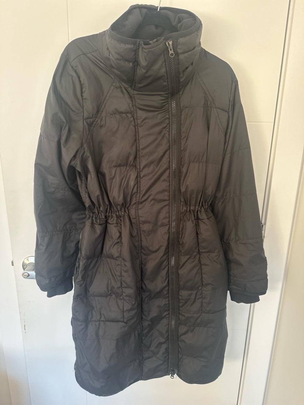 Adidas by Stella McCartney Black Long Quilted Puffer Coat